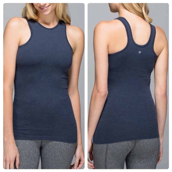 Lululemon Seamlessly Covered Tank Blue Size 4 - Picture 1 of 6